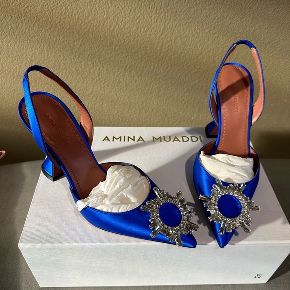 LIKE NEW AMINA MUADDI BEGUM SLING BLUE - Picture 2 of 8